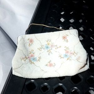 Vintage Wahlberg Micro-beaded Cocktail Handbag- Clutch Handmade in France